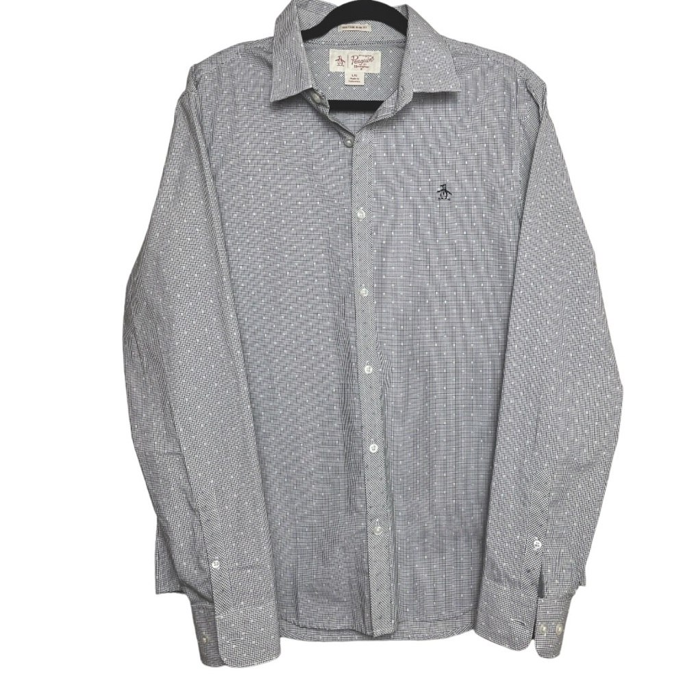 ORIGINAL PENGUIN Men’s Long Sleeve Button Down